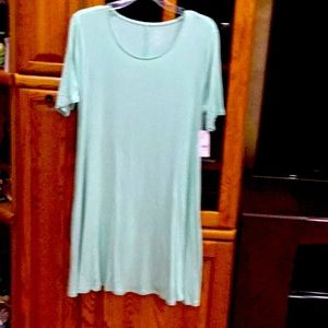 Mint green short sleeve dress